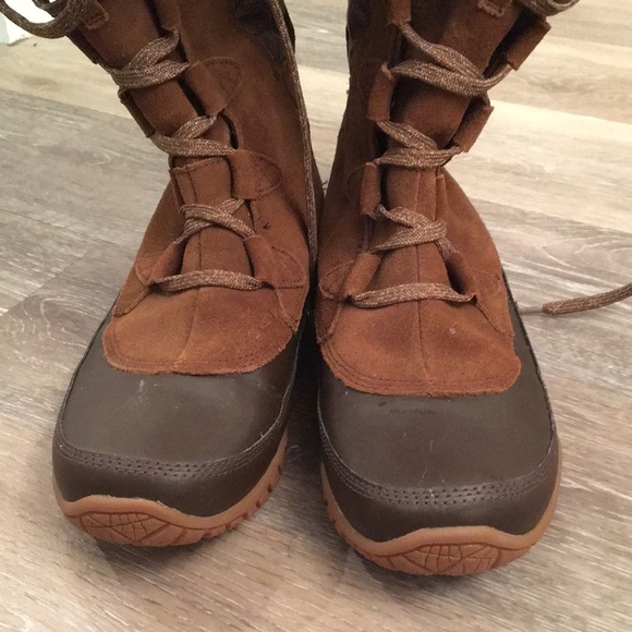 The North Face Nuptse Purna brown suede waterproof boot 9 - Picture 6 of 9